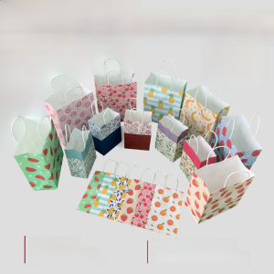 European Pattern Fruit Paper Bag - Cartoon Gift Bag Tote Bag Birthday Paper Bag Small Paper Bag - Discount Available