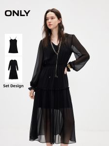 ONLY | Fall New V-Neck Ruffle A-Line Dress
