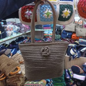 Rajut handbag bahan nilon   Tas jinjing  Tas Tangan cantik Tas Lucu Tas Unik Tas untuk oleh oleh