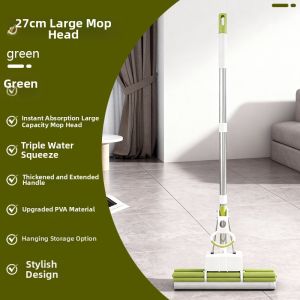 FURENJILI | New One Pass Clean Wet & Dry Sponger Mop