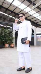 Attalwin - Koko Gamis Jubah Pria Setelan Kurta Umroh Haji Tanpa Manset SD001