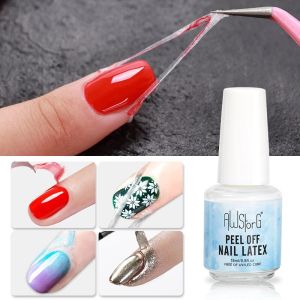 AWStorG 15ML Peel Off Latex Nail Polish Liquid Protect Anti-spill Fast Dry Odor-free Nail Edge Skin Care Protector For Nail Art
