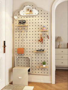 BEIQIVI | Multifunctional Entryway Storage Shelf with Foldable Shoe Bench