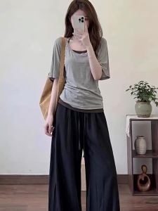 XIANYIJIAO | Quần Culottes Lụa Băng Cho Người Bé Nhỏ