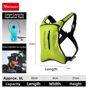 Motowolf | Lightweight Motorcycle/Riding Backpack for Men and Women
