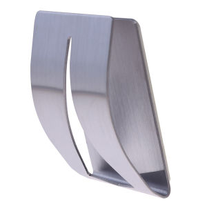 1/2PCS Stainless Steel Towel Holder Hook Self Adhesive Clip Bathroom Cloth Hanger Household Wall Mounted Towel Rack Storage