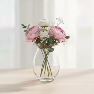 Lọ - Bình Thủy Tinh Hình Chum Viền Hoa Chậu Decor Trang Trí Tiểu Cảnh Dáng Bầu Dục Miệng Bèo - BDBEON