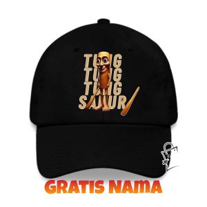 Topi Anak TUNG TUNG TUNG SAHUR Desain Lucu – Gratis Tambah Nama