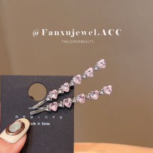 FANXU | Kẹp Tóc Hình Tim Pha Lê Sweet Side