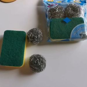 HH84-3 ฟองน้ำล้างจานพร้อมฝอยขัดหม้อ V6-1" - ฟองน้ำล้างจานพร้อมฝอยขัดหม้อ V6-1 ของคุณ