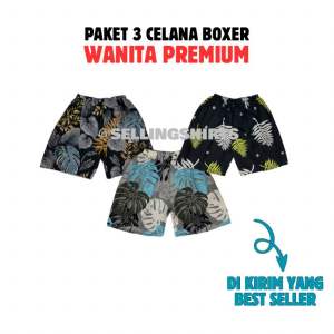 PAKET 6 PCS CELANA BOXER PRIA | BOXER MOTIF | CELANA PENDEK SANTAI