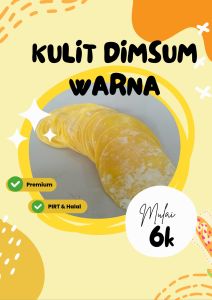 KULIT DIMSUM WARNA KUNING LENTUR TIPIS ISI 50 LEMBAR