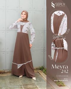 Gamis Terbaru Seply Meyra 242 Dress Kekinian