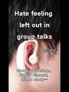 Ear hanging hearing aids for noise reduction in elderly people with hearing loss specifically designed for the back of the ear