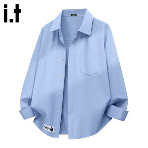 FINGERCROXX | Light Blue Oxford Fabric Loose Fitting Shirt