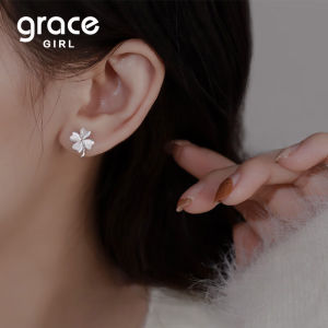 Grace Girl | Four-leaf Clover Earrings High-end