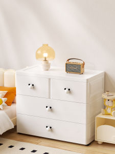 YOUYIDIAN | Bedside Thick Drawers Storage Cabinet for Baby and Childrens Wardrobe Toy Storage 5 Drawers