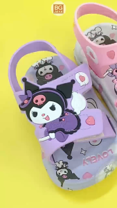 18-29 Kids Cartoon Slipper Kuromi Sandal Baby Shoes Kasut Selipar (BGJAYA)