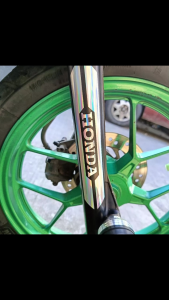 2 PCS Honda Sticker for Motorcycle Suspension Stickers Waterproof Motor Fender Shock Absorber Click V2 V3 Vinyl Decals AA