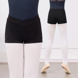 Kids Black Short Pants High Elastic Breathable Dance Gymnastics Shorts for Girls Ultra Short Sports Casual Leggings