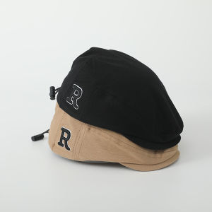 Adjustable Baby Beret Hat for Spring Autumn Cute Short Brim Cap for 2-3 Year Old Girls Childrens Fashion Headwear