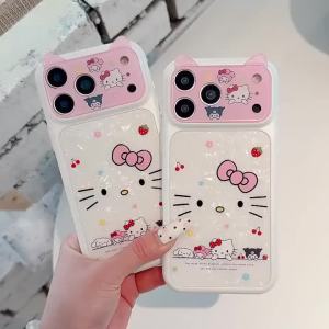 Sanrio | Ốp Điện Thoại Hoạt Hình Dễ Thương Hello Kitty Thiết Kế Y2K Dành Cho iPhone 17 Pro Max 16 Pro Max 15 Pro Max Tương Thích Với Các Mẫu iPhone 17 16 15 Vỏ Nhựa Chống Xước