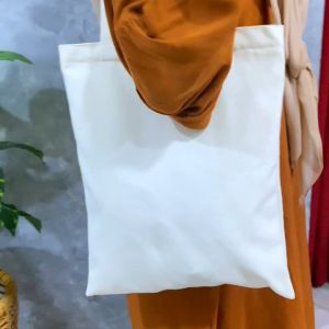 DANARA Tote Bag Basic Kanvas 12 Oz Polos Type Potrait - Broken White
