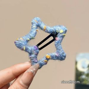 กิ๊บติดผมรูปดาวน่ารักสุดสง่างามสำหรับผู้หญิง กิ๊บติดผมแบบข้าง กิ๊บติดผมหน้าม้า กิ๊บติดผมรูปหัวใจ ทรงหัวเข็มขัดแบบใหม่สำหรับฤดูใบไม้ร่วงและฤดูหนาว