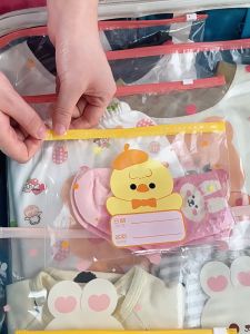 AI-C1242 Tas Travel Pouch Make Up Organizer Plastik Ziplock Baju Karakter Storage Bag / Travel Bag