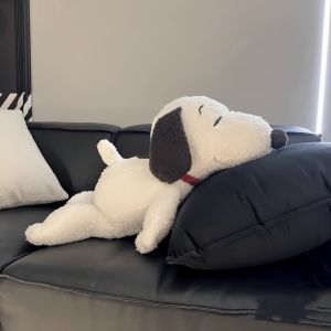 ขนาดใหญ่ Snoopy Cushion Plush ของเล่น Snoopy ตุ๊กตาตุ๊กตาของเล่นเด็ก Snoopy Plushies หมอนเกาหลีขี้เกียจสไตล์ตกแต่งบ้านสาวของขวัญ