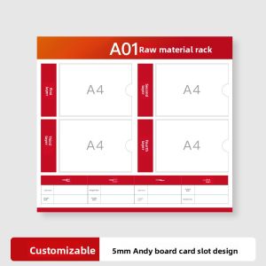 RUIKELAIXIANG | Customizable Warehouse Management Kanban Board with Replaceable Writable Records and Material In/Out Identification