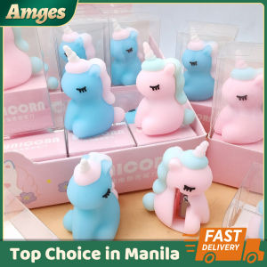 1 Pcs Cartoon Manual Pen Knife Lovely Unicorn Shape Pencil Sharpener - Children's Stationery Pencil Knife