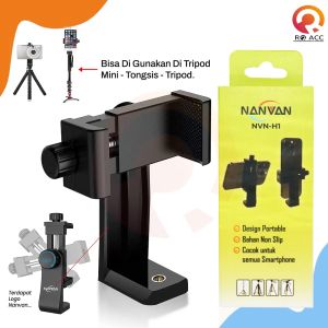 [RO ACC] NANVAN NVN-H1 HOLDER PREMIUM HOLDER HP / GO PRO DI TONGSIS TRIPOD ROTATE DESIGN