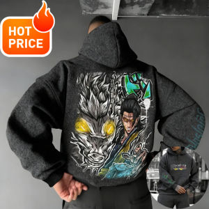Bandai | Jujutsu Kaisen Geto Suguru Harajuku Streetwear Men Vintage Hoodie Winter Women Oversized Hooded Sweatshirt Long Sleeve Top Y2k