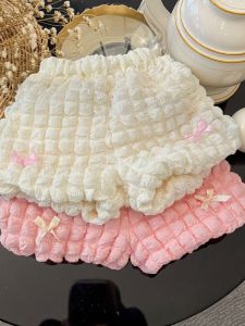 Butterfly Bow Versatile Bubble Grid Girl Shorts
