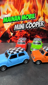 Diecast Miniatur Mainan Mobil Klasik Vintage VW Kodok Combi Besi Metal LED