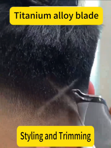 German import LCD Electric Hair Clipper Titanium alloy blade12 Piece Kit (Haircut apron+Limiting comb+Oil+Sponge)