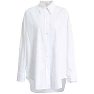 Simple Loose-Fit Long Sleeve Blouse for Ladies