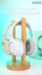 Rock O3 Bluetooth Wireless Headphone Earphones Headsets with ANC noise cancellation Foldable Soft PU Over Ear Cushion