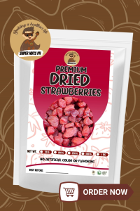 SuperNuts PH Premium Dried Strawberries | Sweet & Chewy Dried Fruit Snack for Baking Yogurt & Oatmeal | 100g 250g 500g 1kg