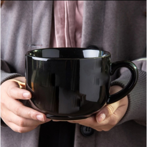Large Ceramic 750MLBreakfast Bowl Mug Coffee Mug Big Handle Coffee Cup Big Mug Lid Milk Mug Bowl with Cover