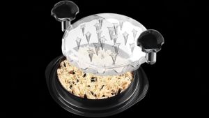 Upgraded Non-Slip Base Chicken Minced Meat Fish Pork Chopper Manual Household Separator Shredder Bowl Shredder Tool With Cover