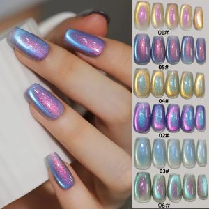 Bộ Sơn Gel Móng Tay TC Antarctic Light Cat Eye 1-6 Màu Đa Năng Làm Trắng Theo Xu Hướng Gốc Nhựa 10ml