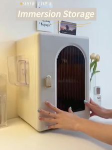 Nearra 2 Layers Dustproof Desktop Makeup Storage Box Cosmetics Organizer Cosmetic Shelf Rack For Dresser