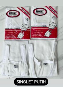 Singlet Kaos Dalam Putih Relic Eco Ekonomis