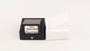 Lampu Dinding Outdoor Aluminium Waterproof LED 3W Warm White