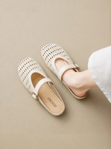 Josiny | Hollow Out Loafers Sandals Flat Slip-on