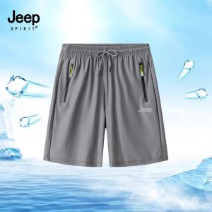 Quần Short Nam Ice Silk Ống Đứng Mùa Hè Mỏng Rộng Rãi Thường Ngày 2025 Quần Short Chạy Bộ Mới Thoáng Khí Thoải Mái