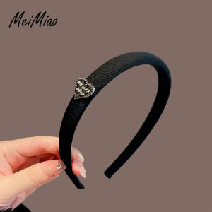 Elegant Heart Shaped Rhinestone Hairband Fashionable Pressed Hair Hairwashing Clip Stylish Korean Style Headwear Accessory