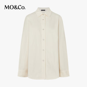 MO&Co. | Áo Sơ Mi Jeans Lụa - Bông Đính Bling Boxy